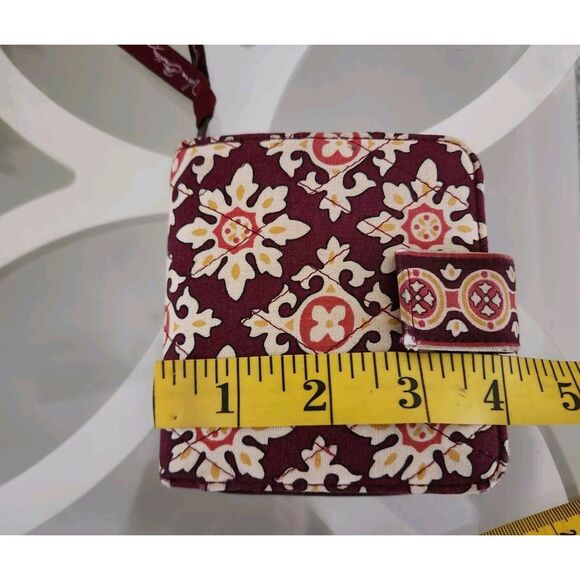 Vera Bradley Women's Burgundy Medallion Bifold Wallet, Card Slots ID Window - Picture 6 of 8